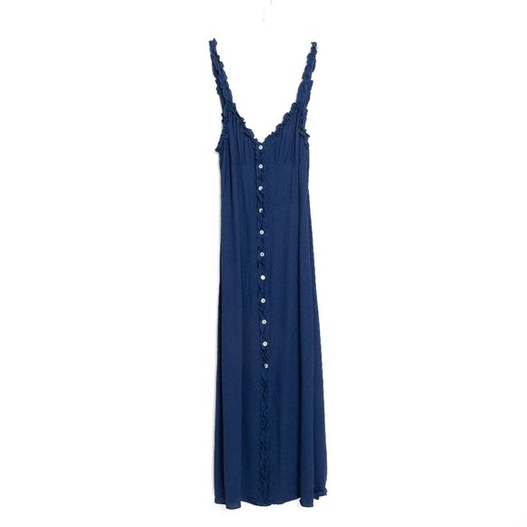 Aritzia Wilfred Heartthrob Dress Navy Blue Medium - Picture 2 of 13